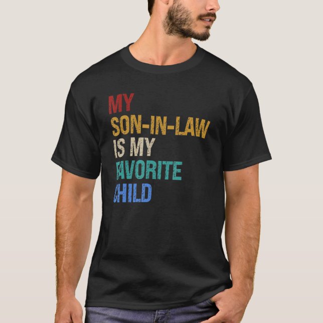 T-shirt Mon Fils En Droit Est Mon Enfant Préféré Amusant (Devant)