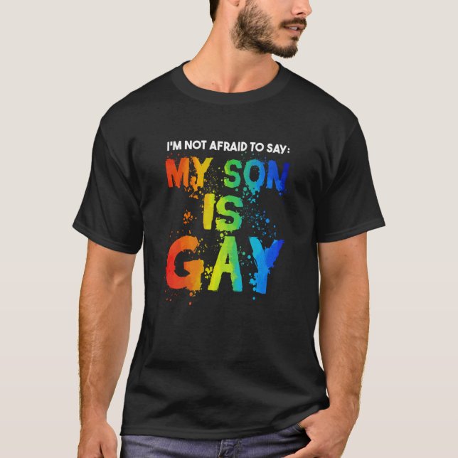 T-shirt Mon fils est le mois Gay pride LGBT LGBTQ Maman (Devant)