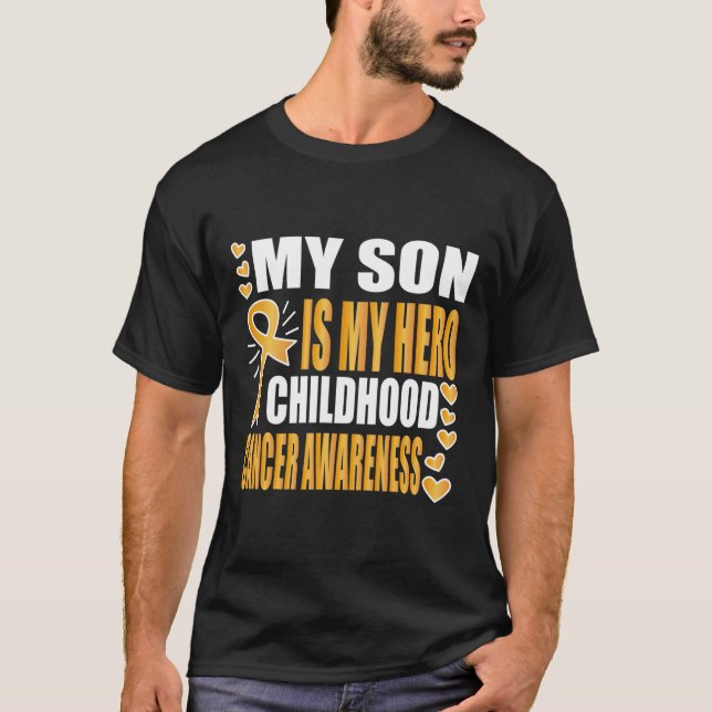 T-shirt Mon Fils Est Mon Héros (Devant)