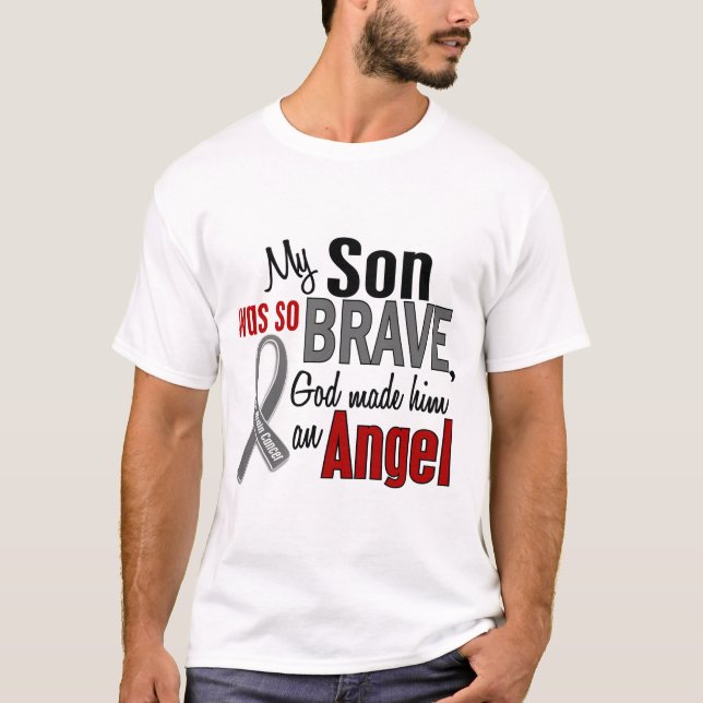 T-shirt Mon fils est un cancer du cerveau de l'ange 1 (Devant)