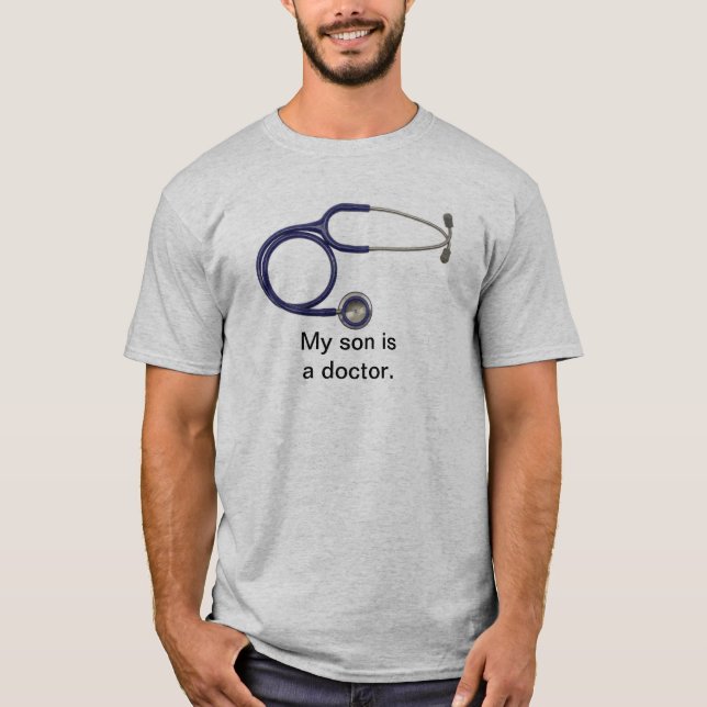 T-shirt Mon fils est un tee - shirt de docteur (Devant)