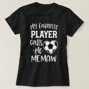 T-shirt Mon footballeur préféré m'appelle cadeau de Memaw