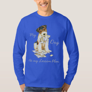 T-shirt Mon Fox Terrier de fil a mangé mon plan de cours