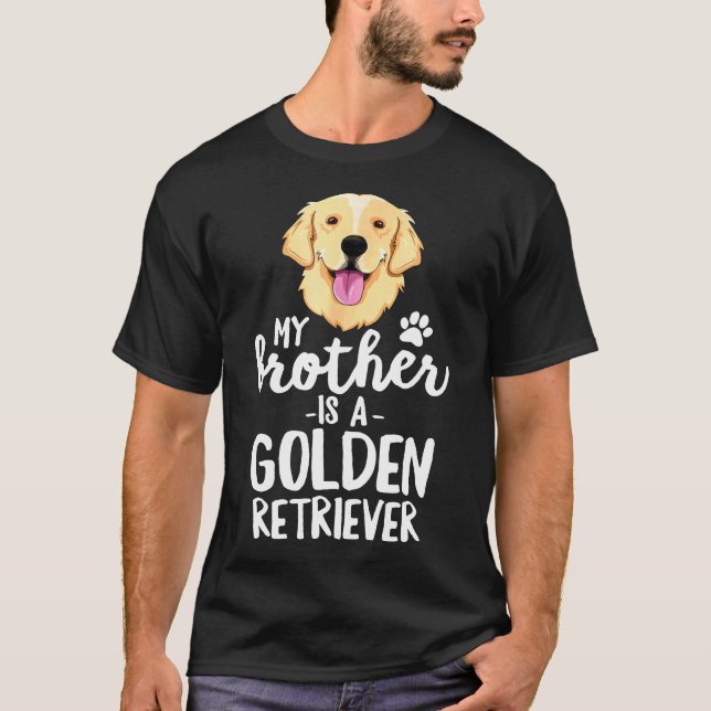 T-shirt Mon Frère Est Un Enfant De La Famille De Chiens D' (Devant)