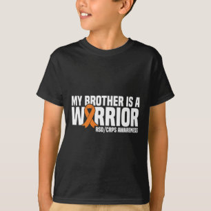 T-shirt Mon Frère Est Un Guerrier Orange Ribbon Rsdcrps Aw