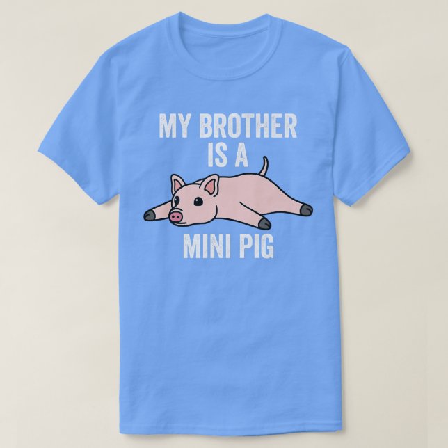 T-shirt Mon Frère Est Un Mini Pig Pet Premium 4168 (Design devant)