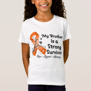 T-Shirt Mon frère est un ruban fort d'orange de survivant