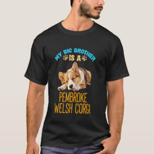 T-shirt Mon frère est une race de chien Corgi gallois de P