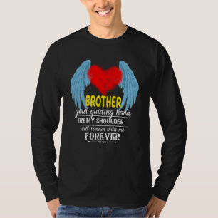 T-shirt Mon Frère Mon Ange Gardien Au Ciel Manquant Mon