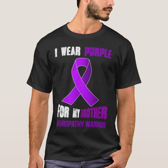 T-SHIRT MON FRÈRE MON GUERRIER NEUROPATHIQUE (Devant)
