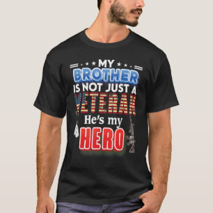 T-shirt Mon frère n'est pas seulement un vétéran, c'est mo