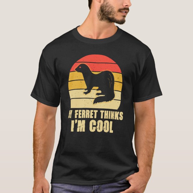 T-shirt Mon furet me trouve cool (Devant)