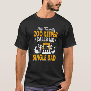 T-shirt Mon gardien de zoo favori m'appelle Papa célibatai