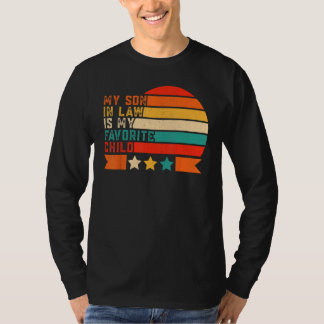 T-shirt Mon gendre est mon enfant préféré Retro Color mot