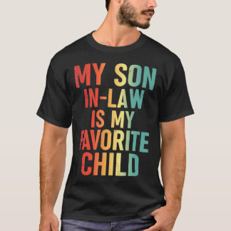 T-shirt Mon gendre est mon enfant préféré Rétro drôle