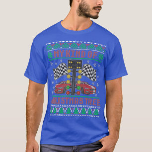 T-shirt Mon Genre D'Arbre De Noël Drag Racing Vilain