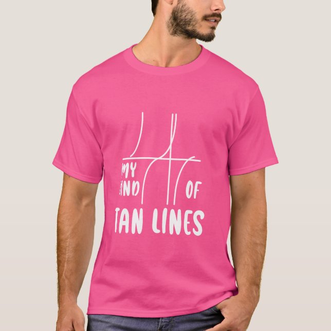 T-shirt Mon Genre De Tan Lines Math Geek Été — (Devant)