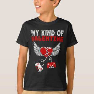 T-shirt Mon genre Valentines Joueur Valentines Jeu Jouer H