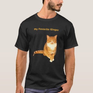 T-shirt Mon gingembre favori Orange Tabby Cat
