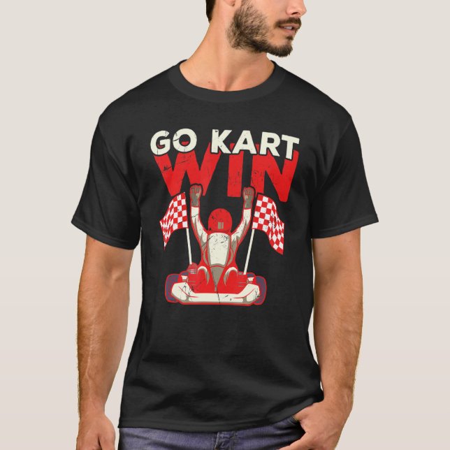 T-shirt Mon Go Kart Va Plus Vite Que Votre Voiture Kart (Devant)