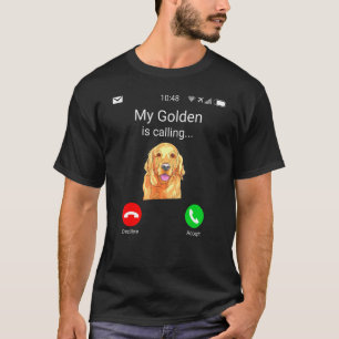 T-shirt Mon Golden Appelle Fun Golden Retriever Dog