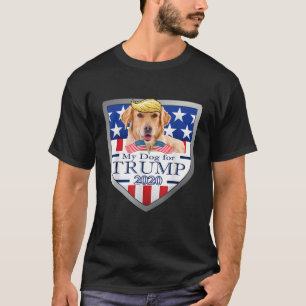T-shirt Mon Golden Retriever Pour Trump T Shirt