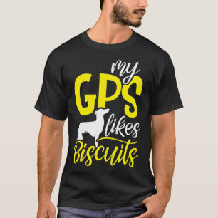 T-shirt Mon GPS aime Biscuits Formation Amoureux des chien