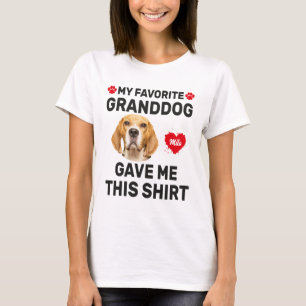 T-shirt Mon Grand-Chien M'A Donné Cette Chemise, Drôle Cad