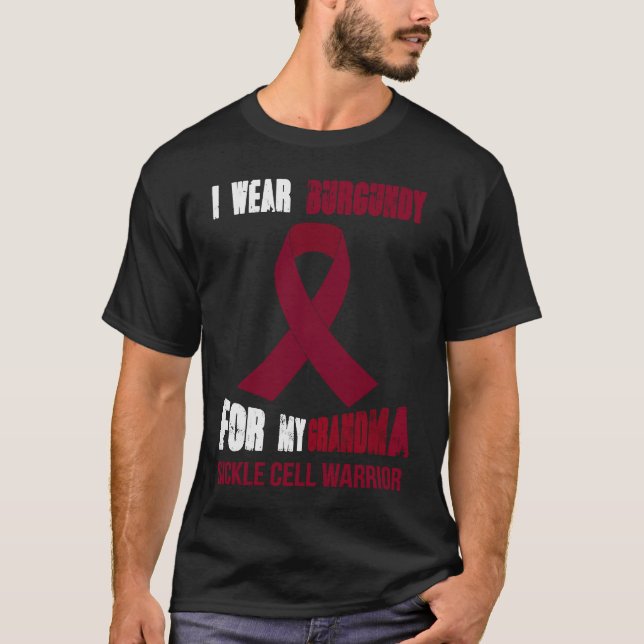 T-SHIRT MON GRAND-MÈRE MON GUERRIER DE CELLULE MALADE (Devant)