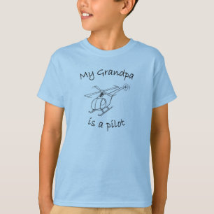 T-shirt Mon grand-papa est un pilote