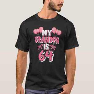 T-shirt Mon Grand-Père A 64 Ans Grampa 64ème Anniversaire