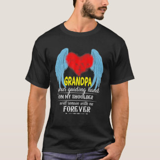 T-shirt Mon Grand-Père Est Mon Ange Gardien En Mémoire Per