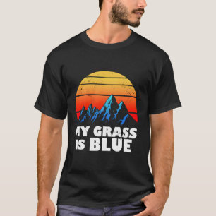 T-shirt Mon Gris Est Bleu Bluegrass Musique
