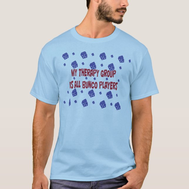 T-shirt mon groupe de thérapie est tous les joueurs de (Devant)