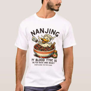 T-shirt Mon groupe sanguin est canard salé et regret