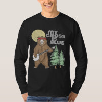 Mon Herbe Est Bleu Banjo Ours Hippie Grizzly2