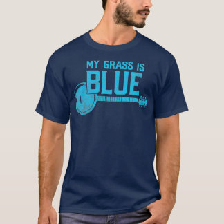 T-shirt Mon herbe est bleu Bluegrass Banjo Player Fan
