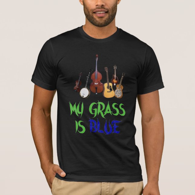 T-SHIRT MON HERBE EST BLUE-T-SHIRT (Devant)