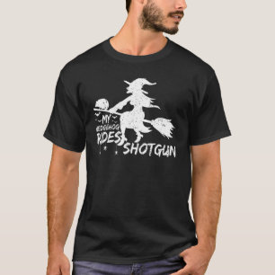T-shirt Mon Hérisson Ride Witch Shotgun Halloween