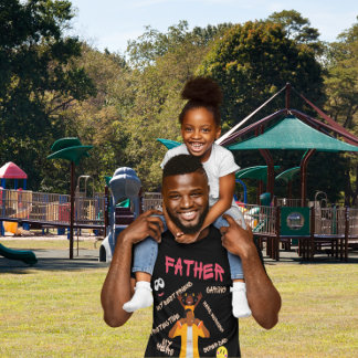 T-shirt Mon héros de papa sur les épaules