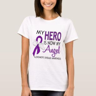 T-shirt Mon héros est ma maladie d'Alzheimer d'ange