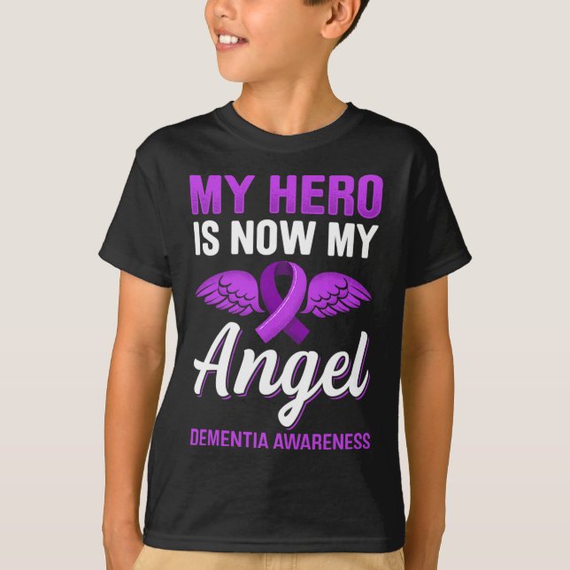 T-shirt Mon héros est maintenant mon ange Démence Sensibil (Devant)