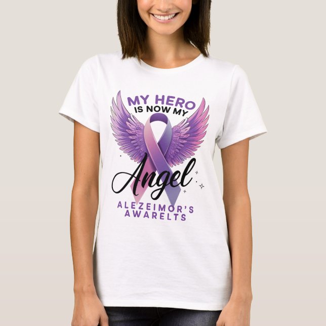 T-shirt Mon héros est maintenant mon ange La conscience d' (Devant)