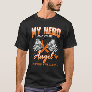 T-shirt Mon Héros Est Maintenant Mon Ange Leucémie Os Marr