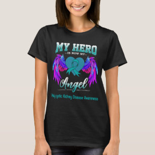T-shirt Mon héros est maintenant mon ange maladie polykyst