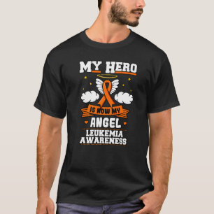 T-shirt Mon héros est maintenant mon ange ruban vert leucé