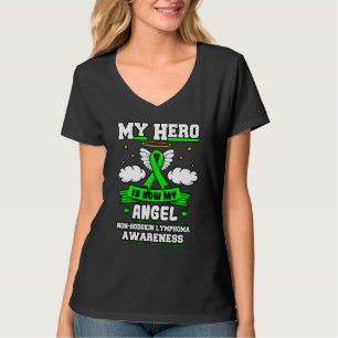 T-shirt Mon Héros Est Maintenant Mon Angel Non Hodgkin Lym