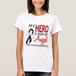 T-shirt Mon héros est mon cancer de la peau d'ange
