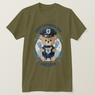 T-shirt 👮 💙 "Mon Héros, Mon Papa" - Fête du Père