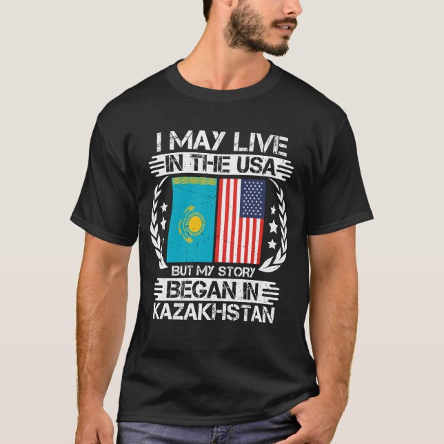 T-shirt Mon Histoire A Commencé Au Kazakhstan (Devant)